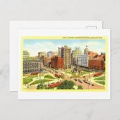 オハイオ州クリーブランドのヴィンテージ ポストカード (正面/裏面)