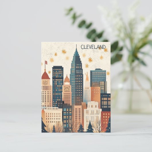 オハイオ州クリーブランドへの旅行 ポストカード (スタンド正面)
