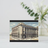 オハイオ州クリーブランド図書館c1934 ポストカード (スタンド正面)