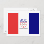 オハイオ州クリーブランド国旗 ポストカード (正面/裏面)