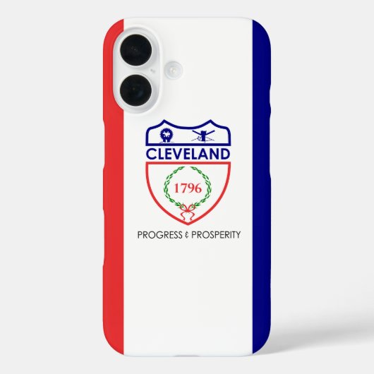 オハイオ州クリーブランド国旗 Case-Mate iPhoneケース (裏面)