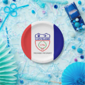 オハイオ州クリーブランド州旗紙プレート ペーパープレート (パーティー)