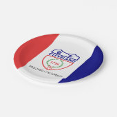 オハイオ州クリーブランド州旗紙プレート ペーパープレート (アングル)