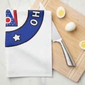 オハイオ州クリーブランド キッチンタオル (四つ折り)