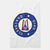 オハイオ州クリーブランド キッチンタオル (縦)
