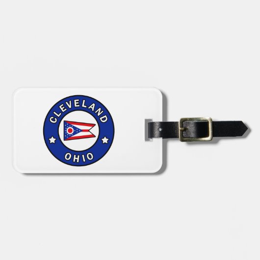 オハイオ州クリーブランド ラゲッジタグ (正面横)