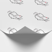 オハイオ州クリーブランド ラッピングペーパー (角)