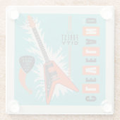 オハイオ州クリーブランド | Electric Guitar ガラスコースター (裏面)