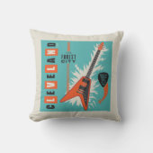 オハイオ州クリーブランド | Electric Guitar クッション (正面)