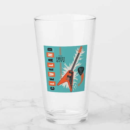 オハイオ州クリーブランド | Electric Guitar タンブラーグラス (正面)