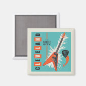 オハイオ州クリーブランド | Electric Guitar マグネット (正面/裏面)