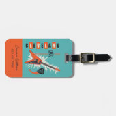 オハイオ州クリーブランド | Electric Guitar ラゲッジタグ (正面横)