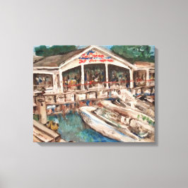 オハイオ州ケリー島「マリーナat Western Bay」 キャンバスプリント