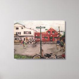 オハイオ州ケリー島「西レイクショアドライブ」 キャンバスプリント