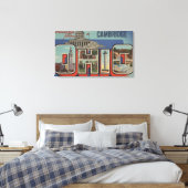 オハイオ州ケンブリッジ – ラージレターシーン キャンバスプリント (インサイチュ (寝室))