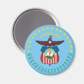 オハイオ州コロンバスのアザラシ マグネット (正面/裏面)