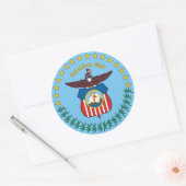 オハイオ州コロンバスのアザラシ ラウンドシール (封筒)