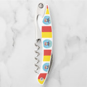 オハイオ州コロンバスウェイター国旗 ソムリエナイフ (正面)