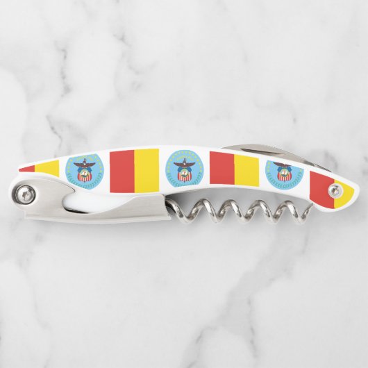 オハイオ州コロンバスウェイター国旗 ソムリエナイフ (正面)