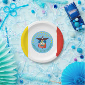 オハイオ州コロンバス国旗の紙プレート ペーパープレート (パーティー)