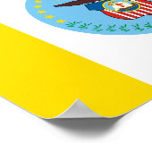 オハイオ州コロンバス国旗 ポスター (角)