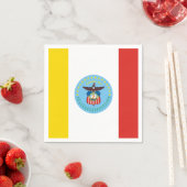 オハイオ州コロンバス紙国旗 スタンダードカクテルナプキン (インサイチュ)