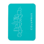 オハイオ州コロンバス マグネット (縦)