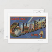 オハイオ州コロンバス – ラージ・レター・シーン ポストカード (正面/裏面)