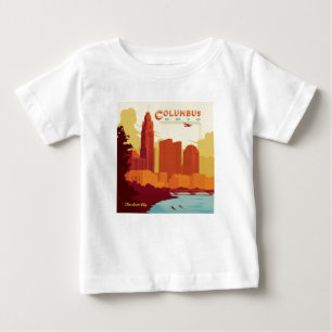 オハイオ州コロンバス The Arch City ベビーTシャツ