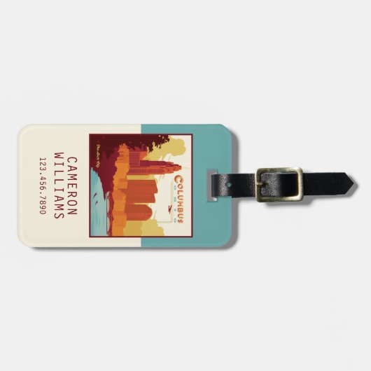 オハイオ州コロンバス | The Arch City ラゲッジタグ (正面横)