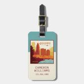 オハイオ州コロンバス | The Arch City ラゲッジタグ (正面縦)