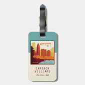 オハイオ州コロンバス | The Arch City ラゲッジタグ (裏面縦)