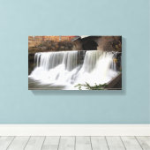 オハイオ州シャグリン滝 キャンバスプリント (インサイチュ (ウッドフロア))