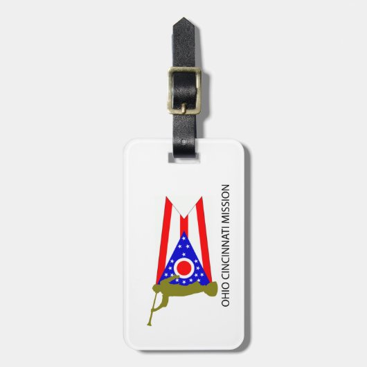 オハイオ州シンシナチの代表団LDS CTR ラゲッジタグ (正面縦)
