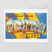 オハイオ州シンシナティからのヴィンテージの挨拶 ポストカード (正面)