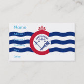 オハイオ州シンシナティ州旗を持つ名刺 名刺 (正面)