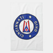 オハイオ州シンシナティ キッチンタオル (縦)