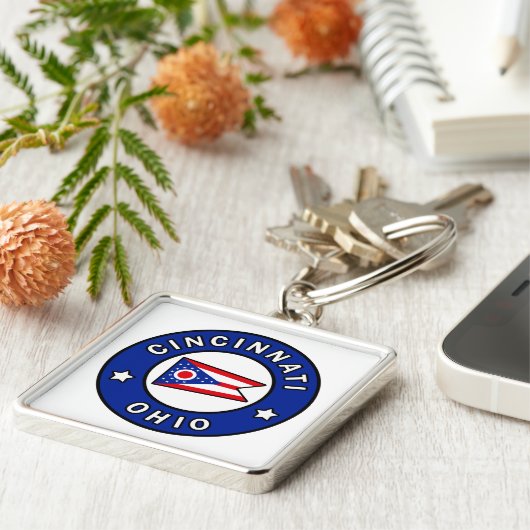 オハイオ州シンシナティ キーホルダー (側面)