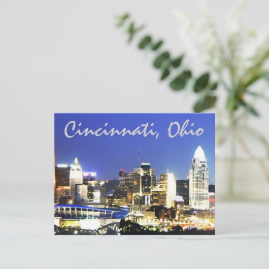 オハイオ州シンシナティ、クイーンシティ。 ポストカード (スタンド正面)