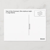 オハイオ州シンシナティ、クイーンシティ。 ポストカード (裏面)