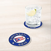 オハイオ州シンシナティ ラウンドペーパーコースター (インサイチュ)