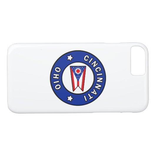 オハイオ州シンシナティ Case-Mate iPhoneケース (裏面(横))