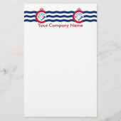 オハイオ州シンシンナティ州旗を持つ文房具 便箋 (正面)