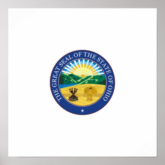 オハイオ州シール ポスター (正面)