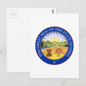 オハイオ州シール ポストカード (正面/裏面)