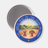 オハイオ州シール マグネット (正面/裏面)