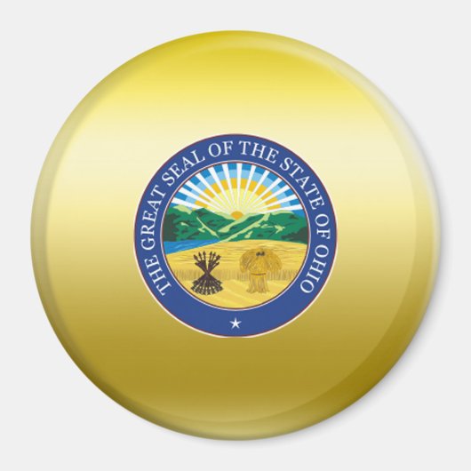 オハイオ州シール マグネット (正面)
