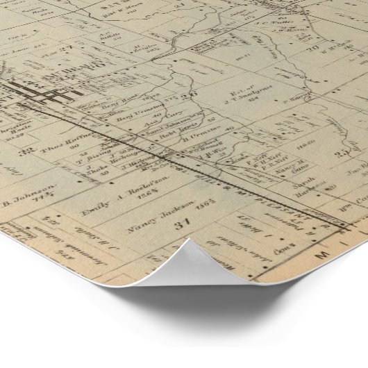 オハイオ州スプリングフィールド ポスター (角)