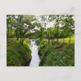 オハイオ州セダルビルのシダークリフ滝 ポストカード