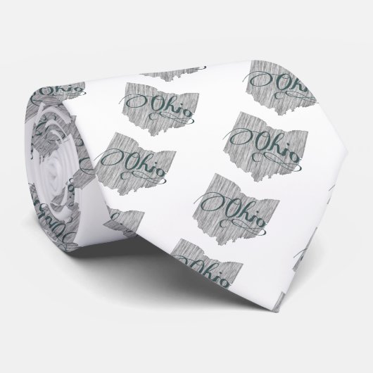 オハイオ州タイポグラフィ ネクタイ (ロール)